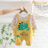 Spring and Autumn Children's Leisure Pocket Straps Two-Piece Set